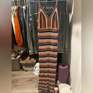 Sam Edelman Vibrant Striped Knit Maxi Dress